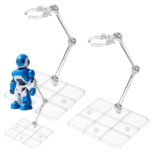 Best Figure Stands #6 from Abeillo Abeillo 2Pcs Action Figure Stand Assembly Action Figure Display Holder Base Universal Humanoid Model Support Display Stand