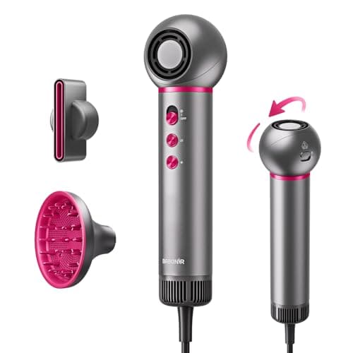Best Hair Dryers #3 from BABONIR BABONIR Hair Dryer, High-Speed Blow Dryer for Fast Drying, 110,000 RPM Lightweight & Compact Hair Blow Dryer with Diffuser, Concentrator, Rotatable Head, Cool Shot, Portable Hairdryer for Home Travel