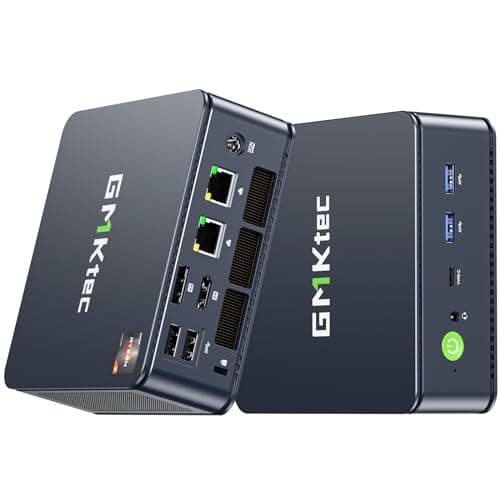 Best Mini Computers #10 from GMKtec GMKtec M5 Plus Gaming Mini PC Ryzen 7 5825U (Upgraded 7430U), 32GB RAM 1TB SSD Dual NIC LAN 2.5GbE Desktop Computers Office Home, Triple 4K Display, WiFi 6E, USB3.2, USB-C, BT 5.2, DP, HDMI