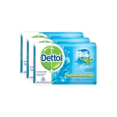 Best Dettol Soaps #8 from Dettol Dettol Cool Bar Soap for Healthy Skin Pack of 3 (3 X 125 g)