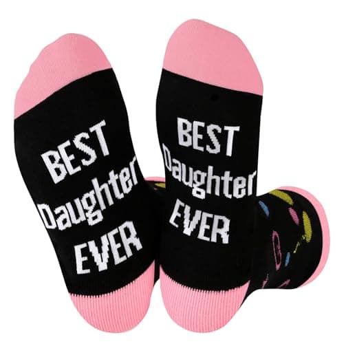 Best Easter Gifts for Daughter #6 from Kelool Kelool Valentines Day Socks Gifts for Daughter,Adult Daughter Birthday Gifts,Valentine's Gift for Her,Funny Valentine Socks for Women Daughters Girls