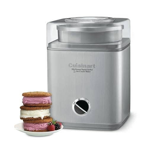 Best Appliances for Home #4 from Cuisinart Cuisinart Ice Cream Maker Machine, 2-Quart Ice Cream, Sorbet and Frozen Yogurt Machine, Fully Automatic Double-Insulated Freezer Bowl Makes Frozen Desserts in Under 30 Minutes, ICE30BCP1, Silver