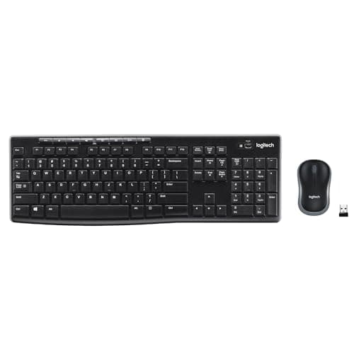 Best Computer Accessories #3 from Logitech Logitech MK270 Wireless Keyboard and Mouse Combo for Windows, 2.4 GHz, 8 Multimedia Keys, PC, Laptop, Wireless Keyboard Compact Mouse Combo - Black
