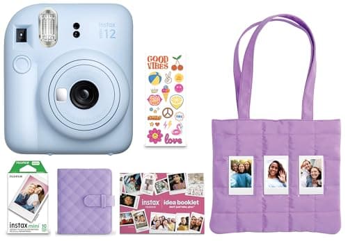 Best Fujifilm Cameras for Beginners #10 from Fujifilm FUJIFILM Instax Mini 12 Holiday Bundle 2025 - Pastel Blue