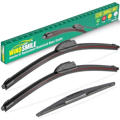 Best Wiper Blades #9 from WINDSMILE 26" 22" 16" Windshield Wiper Blades Replacement for Honda Odyssey 2005-2023 Premium All Weather Front Rear Wipers Set - OEM Quality (Pack of 3)