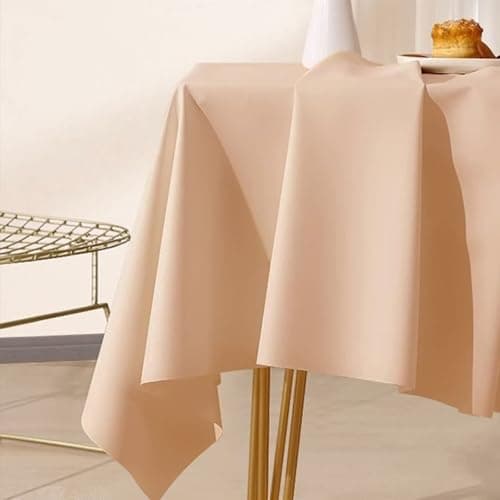Best Orange Tableclothes #9 from Homxi Homxi Tableclothes Rectangular Cloth,55 W x 70 L,Tableclothes Cloth PVC Solid Color Orange Pink Table Cloth Table for Wedding
