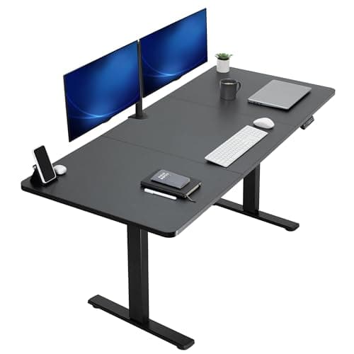Best Standing Desks #1 from VIVO VIVO Electric 71 x 30 in Standing Desk, Memory Height Adjustment, 1B Series, Holds 220 lbs, Black Top Black Frame, DESK-KIT-1B7B