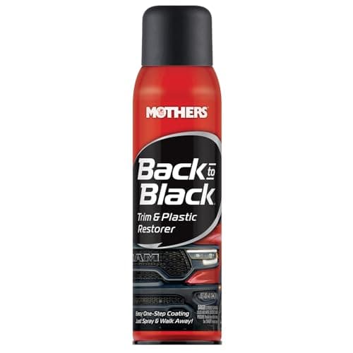 Best Plastic Restorers #10 from Mothers Mothers Back-to-Black Trim & Plastic Restorer, 10 oz. Aerosol — Removes Oxidation, Dirt & Wax Residue – Restores Faded Trim & Provides Long-Lasting Protection (06110)