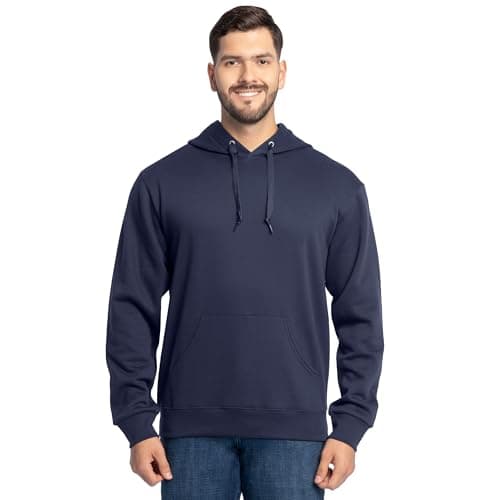 Best Blue Sweatshirts for Men #9 from Fruit of the Loom Fruit of the Loom Men's Eversoft Fleece Sweatshirts & Hoodies, Pullover-Navy, Large