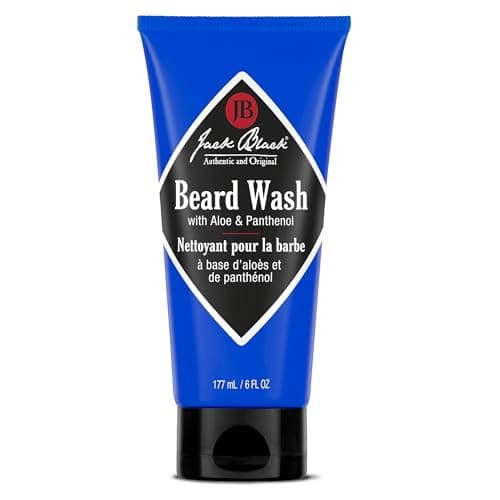 Best Beard Washes #1 from Jack Black Jack Black Beard Wash for Men, 3 fl oz - Beard Wash and Conditioner for Men, Mens Skin Care and Face Care, Cleanses & Softens Facial Hair by Removing Dirt & Oil