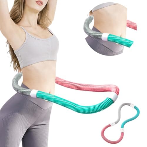 Best Hula Hoops for Adults #4 from Generic Soft Spring Hula Hoop - 3 Lbs Pilates Equipment for Adults Weight Loss | Eco-Friendly PVC | Multi-Way Exercises: Waist Slimming, Leg Shaping, Back Shoulder Opening & Hunchback Correction