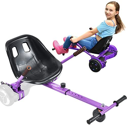 Best Purple hoverboards #9 from Hishine Hishine Hoverboard Seat Attachment for 6.5" - 10" Hover Boards, Hover Board Go Kart Conversion Kit, Accessory for Self Balancing Scooters, Purple
