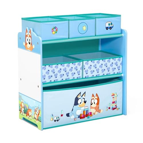 Best Toy Boxes #7 from Delta Children Delta Children - Bluey Design & Store 6 Bin Toy Storage Organizer - Greenguard Gold Certified, Blue