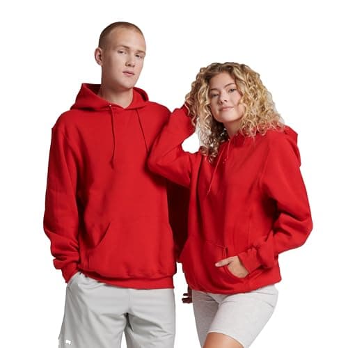 Best Red Sweatshirts for Men #4 from Russell Athletic Russell Athletic Men's Dri Power Hooded Pullover Sweatshirt, Red, Large