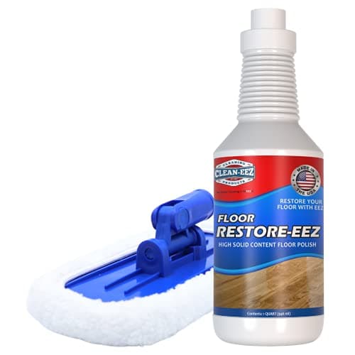 Best Floor Restorers #4 from Clean-eez Cleaning Products Clean-eez Ultimate Floor Restorer & Polish - Revitalize, Protect, Shine Wood, Laminate, Vinyl, Bamboo, Slate, Terracotta & More (1 Bottle W/Microfiber)