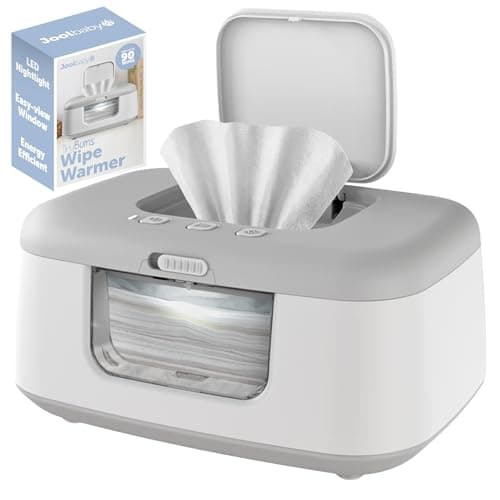 Best Baby Wipe Warmers #6 from Jool Baby TinyBums Baby Wipe Warmer & Dispenser with LED Changing Light & On/Off Switch - Jool Baby (Gray)