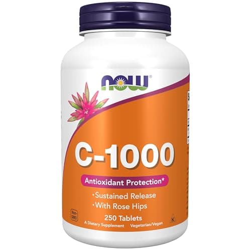 Best Vitamin C Supplements #3 from NOW Foods NOW Foods Supplements, Vitamin C-1,000 with Rose Hips, Sustained Release, Antioxidant Protection*, 250 Tablets