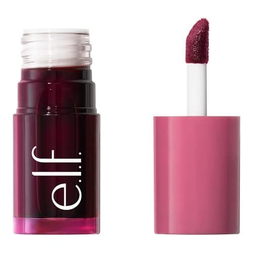Best Lip Tints #6 from e.l.f. e.l.f. Sheer For It Blush Tint, Multi-Use, Long-Lasting Lip & Cheek Makeup, Creates A Natural Flush Finish, Vegan & Cruelty-Free, Plums Up