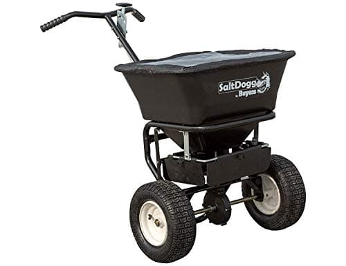 Best Broadcast Spreaders for Salt #10 from SnowDogg SaltDogg WB155BG Professional 100 lb Capacity Walk Behind Broadcast Salt Spreader, Steel Frame