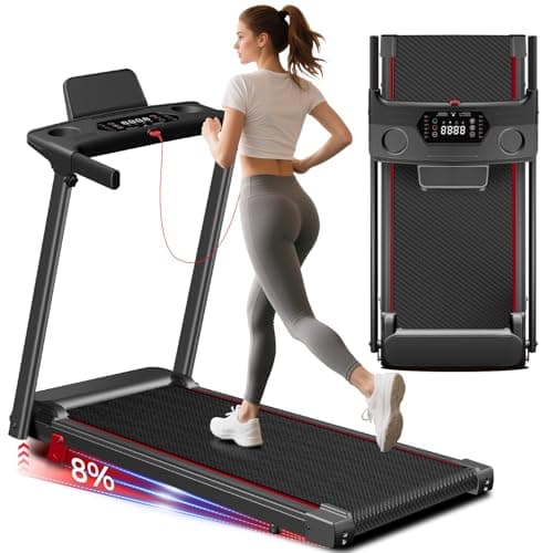 Best Compact Folding Treadmills #7 from ApexNexus Treadmill with Incline 3-in-1 Portable Treadmills for Home Small, Incline Walking Pad Treadmill with Handle Bar, Walking Pad Foldable with 3.0HP Quiet Brushless, LED Dispay, 300LBS Capacity Black