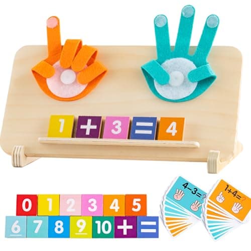 Best Educational Toys #3 from HONGID Montessori Toys for 3 4 5 Year Old,Preschool Learning Toys for Toddlers age 2-4,Educational Math manipulatives Number Counting Blocks for Kids,Birthday Christmas Stocking Stuffers for Boys Girls