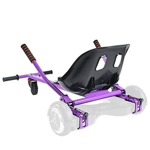 Best Purple hoverboards #5 from Yorovent Hoverboard Seat Attachment Straps Not Required, 25”-33.3” Adjustable Length Hover Board Go Kart Accessory,265lbs Capacity,Bigger&Sturdier Seat,Go Cart Fit 6.5” 8.5” 10” Hoverboard,Kids Adults (purple)