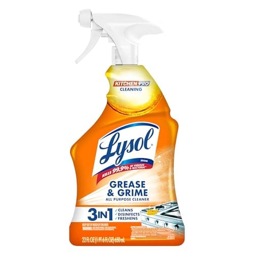 Best Oven Cleaner Sprays #3 from Lysol Lysol Pro Kitchen Spray Cleaner and Degreaser, Antibacterial All Purpose Cleaning Spray for Kitchens, Countertops, Ovens, and Appliances, Citrus Scent, 22oz