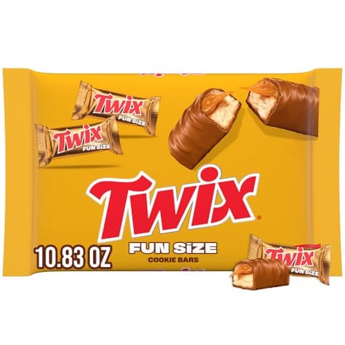 Best Twix Cookie Bars #1 from Twix TWIX Fun Size Caramel Cookie Milk Chocolate Bars Individually Wrapped Party Candy Chocolate Candy Bars, 10.83 Oz Bag