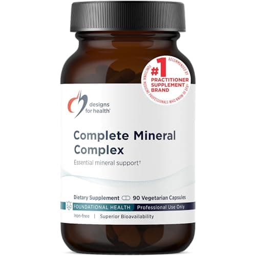 Best Mineral Supplements #2 from Designs for Health Designs for Health Complete Mineral Complex - Essential + Trace Minerals Supplement with Magnesium Malate, Chromium, Zinc + More - Iron-Free Multi Minerals Blend - Vegan + Gluten Free (90 Capsules)