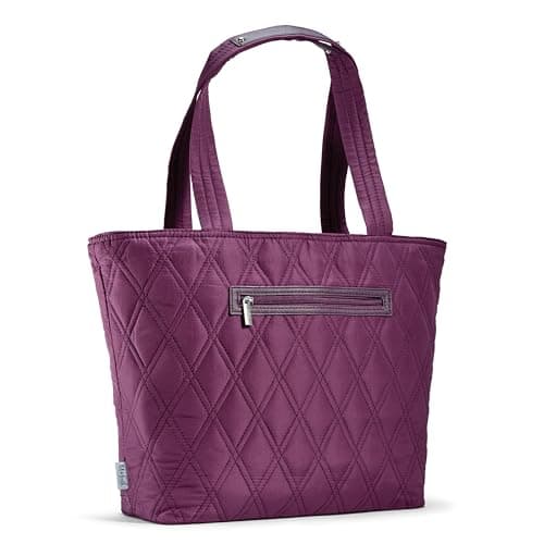 Best Maxtop Backpackes #3 from Fit & Fresh Fit & Fresh Metro 2-in-1 Quilted Tote, Multipurpose Travel and Work Bag with Insulated Cooler Compartment for Women, Laptop-Friendly, Thermal Insulated, Perfect for Office, Nurse, Teacher