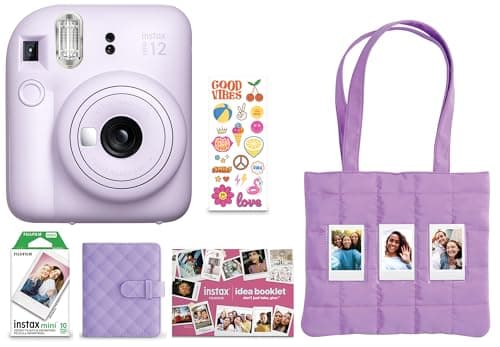 Best Fujifilm Cameras for Beginners #1 from Fujifilm FUJIFILM Instax Mini 12 Holiday Bundle 2025 - Lilac Purple