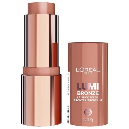 Best Cream Bronzer #8 from L'Oreal Paris L'Oreal Paris Lumi Bronze Le Stick Soleil Bronzer Stick, Cream-To-Powder Bronzer For A Sunkissed Face Makeup Glow, 100 Sunkissed Rosé