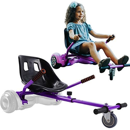 Best Purple hoverboards #7 from KKA Hoverboard Seat Attachment for 6.5”-10” Hover Board, Buggy Go Kart Conversion Kit, Accessory for Self Balancing Scooter, Hoverboards Go-Cart for Kids or Adults, Purple