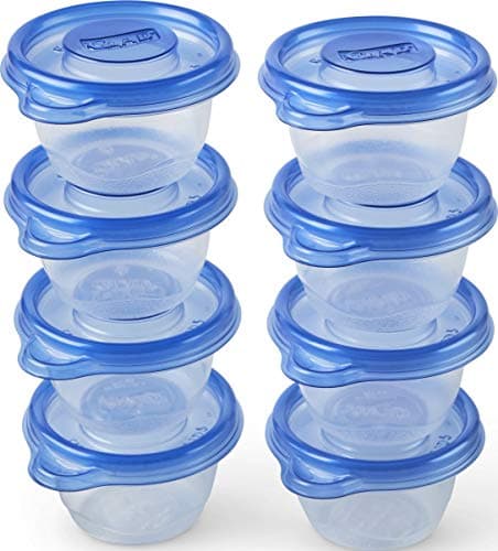 Best Small Containers with Lids #1 from Glad Glad Food Storage Containers - Mini Round Containers - 4 Ounce - 8 Containers