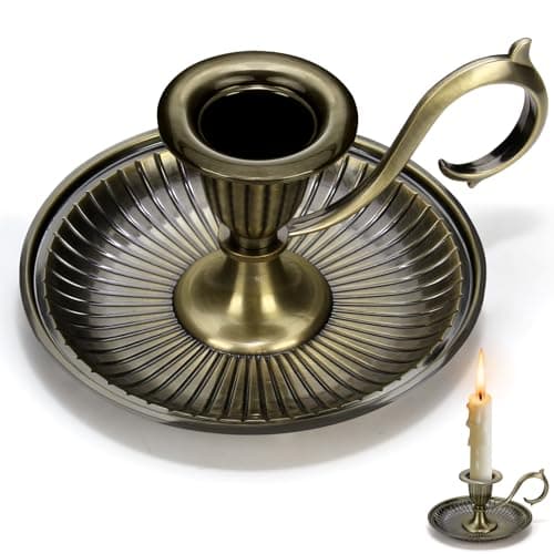 Best Candle Holders with Handle #1 from Generic Vintage Candlestick Holders,Vintage Taper Brass Candle Stick Holders Decor with Handle for Centerpiece Party Wedding Table Home Decor Gift