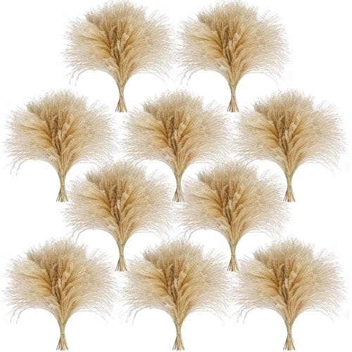 Best Pampas grasses #8 from CKBT CKBT 450 PCS Exquisite Natural Pampas Grass Decor - Versatile Reed Grasses for Home & Event Decoration, Pompous Fluffy Tall Dried Reed Grass - Perfect for Vases, Wreaths & Table Centerpieces