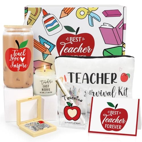 Best Valentine's Day Gifts for Teacher #10 from GiftPeak Teacher Appreciation Gifts, Teacher Appreciation Gift from Students, New Graduation Gift from 2025, Thank You Gifts Set, Back to School Teacher's Day Bulk Boxes for Teachers