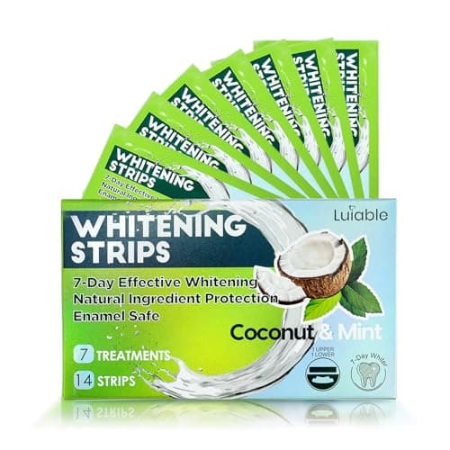 Best Teeth Whitening Strips #2 from Luiable Teeth Whitening Strips for Tooth White: Professional Dentist Formulated Teeth Whitener Enamel-Safe Non-Slip 14 Strips 7 Treatments