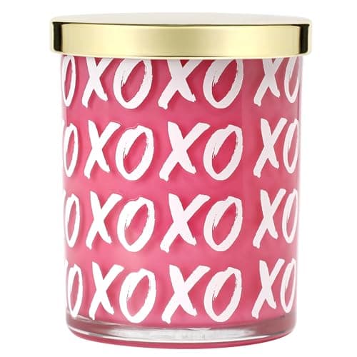 Best Pink Candles #4 from MIRASCENTS Valentine's Day Candle - XOXO Candles - Romantic Pink Champagne Scented, Soy Wax Valentines Gifts for Him Her Girlfriend Wife Boyfriend, Birthday Party Gift 10oz