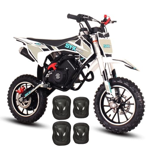 Best Dirt Bikes for Kids #7 from SYX MOTO SYX MOTO 60cc Kids Dirt Bike, Gas Powered Mini Bikes, 4 Stroke Off-Road Mini Bikes, Trail Bike with Speeds up to 21.75 MPH, Weight Support Up to 143 LBS (Black)