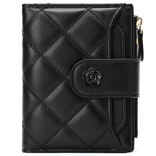 Best Black Wallets #6 from RNIEGA RNIEGA Small Wallets for Women Leather Bifold Wallet Women RFID Blocking Purse Credit Card Holder with 15 Card Slots and ID Window Coin Pocket