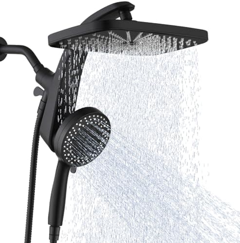Best Showerheads #10 from BOZYBO High Pressure Rain Shower Head: Upgrade Shower Heads with Handheld Spray Combo with Fixed Showerhead and 10 Sprays Handheld Shower Head, Detachable Showerheads Built-in Magnetic Docking and Power Jets