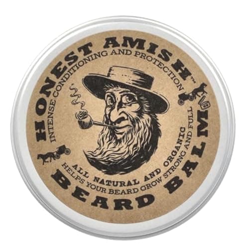 Best Beard Balms #8 from Honest Amish Honest Amish Beard Balm Leave-in Conditioner - Made with only Natural and Organic Ingredients - 2 Ounce Tin