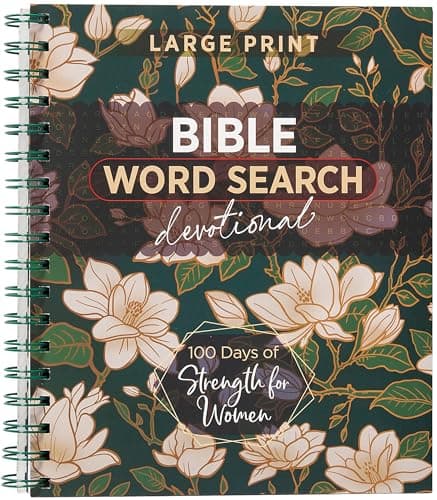 Best Inspirational Gifts for Women #7 from Broadstreet Publishing 100 Days of Strength for Women: Bible Word Search Devotional