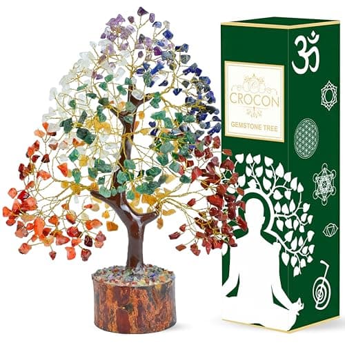 Best Crystal Money Trees #10 from Crocon The Original 7 Chakra Crystal Tree Birthday Gifts for Women, Healing Crystal Tree of Life Sister birthday gifts Room & Home Decor Gift for Mom Her Positive Energy New House Warming Gift Women unique