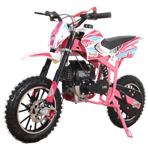 Best Dirt Bikes for Kids #3 from X-PRO X-PRO Cyclone 40cc 4-Stroke Kids Dirt Bike Mini Pit Bike Dirt Bikes Motorcycle Gas Power Bike Off Road with Security Speed Governor (Pink)