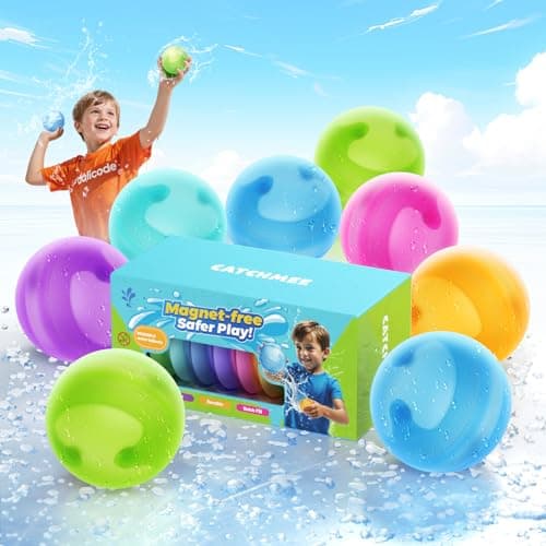 Best Reusable Water Balloons for Kids #7 from dalicode Reusable Water Balloons for Kids - No Magnets, Leak-Resistant Silicone Splash Balls, Quick-Fill & Long-Lasting - Durable Outdoor Water Toys for Summer Pool Party, Backyard Water Games
