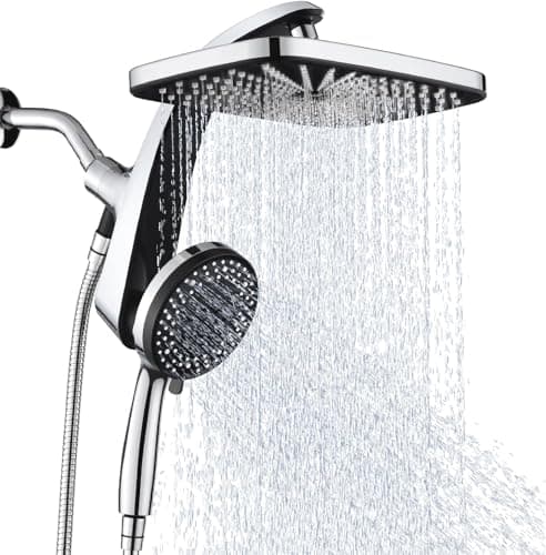 Best Showerheads #2 from BOZYBO High Pressure Rain Shower Head: Upgrade Shower Heads with Handheld Spray Combo with Fixed Showerhead and 10 Sprays Handheld Shower Head, Detachable Shower head Built-in Magnetic Docking and Power Jets