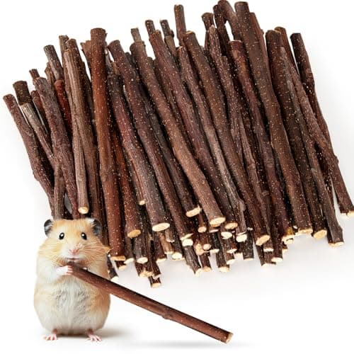 Best Hamster Toys #4 from Sukh Sukh Natural Organic Apple Sticks - 250g Hamster Chew Stick Hams Rabbit Bunny Gerbil Guinea Pig Squirrel Chinchilla Small Animal Chew Sticks