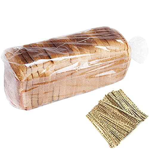 Best Bread Bags #3 from Morepack Bread Bags With Ties,100 Pieces 18x4x8 Inches Reusable Plastic Loaf Storage Bags for Homemade Bread Gift Giving